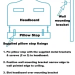 topline furniture headboard fixing options legs or wall mount